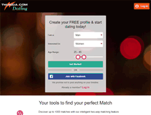 Tablet Screenshot of dating.thunda.com